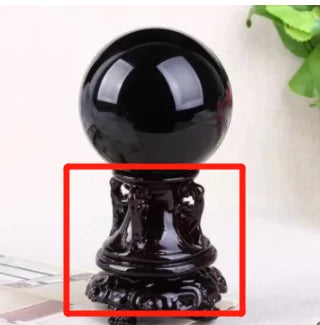 Bola de cristal de obsidiana para decoración del hogar, accesorio para fotografía de bodas