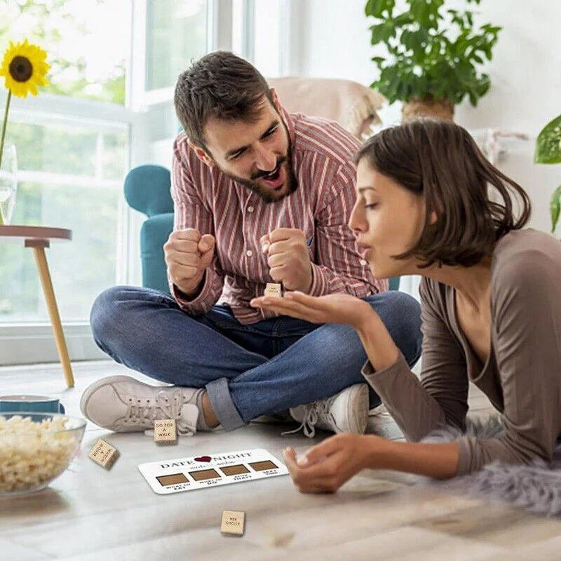 Date Night Dice After Dark Edition Juego de dados de madera para parejas divertidas