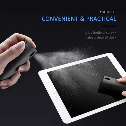 2-in-1 Portable Screen Cleaner with Microfiber Cloth