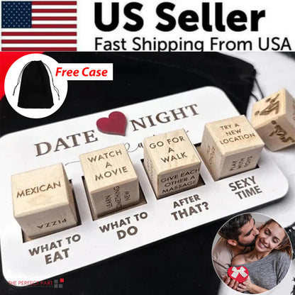 Date Night Dice After Dark Edition Date Night Wooden Dice Game For Couples Fun