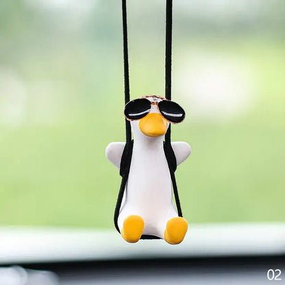 Car Pendant Cute Swinging Duck