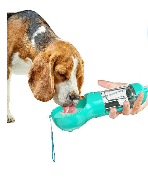 Botella de agua multifuncional para perros