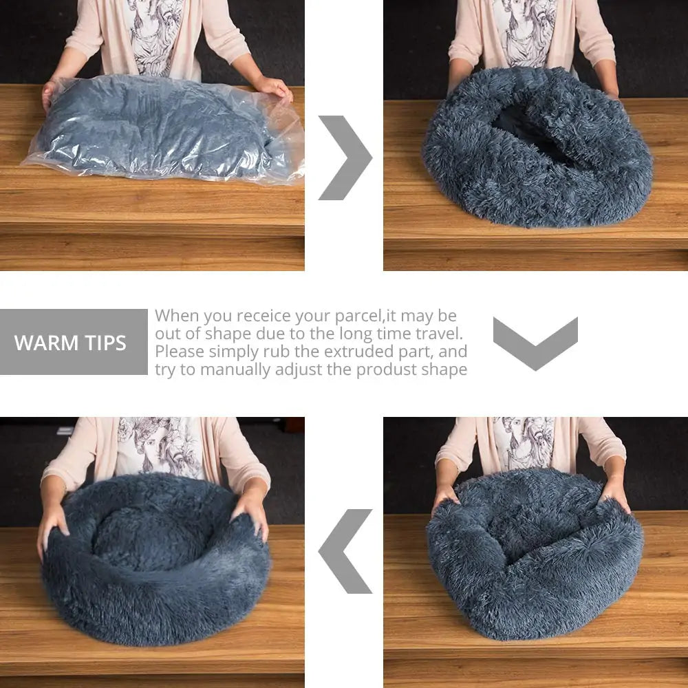 Cama para perros cómoda Donut Cuddler